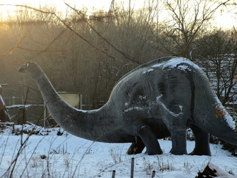 Dinosauerier im Schnee