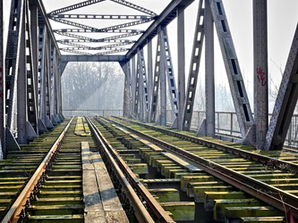 Gesperrte Spree-Brücke