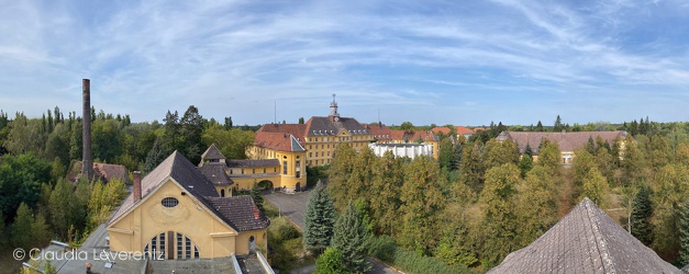 Ausblick vom Dach der Schwimmhalle