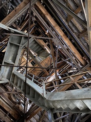 Treppenhaus im Uhrenturm im Haupthaus