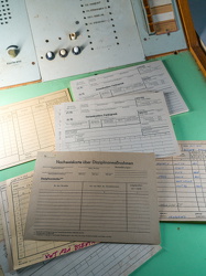 Nachweis über Disziplinarmaßnahmen